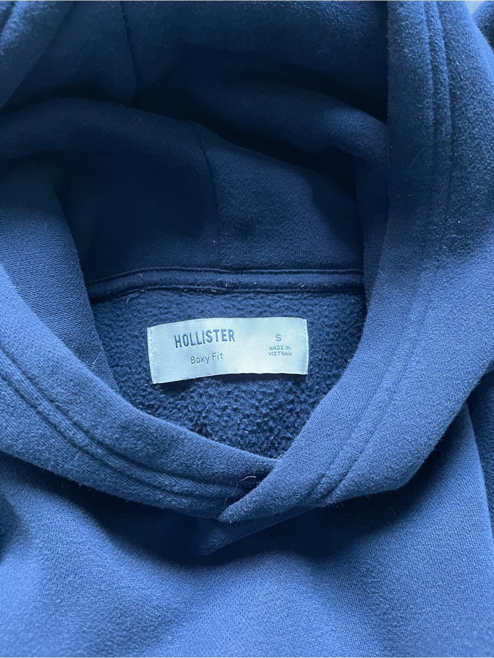 Hollister Navy Blue Hoodie Hoodie - Picture 3 of 3